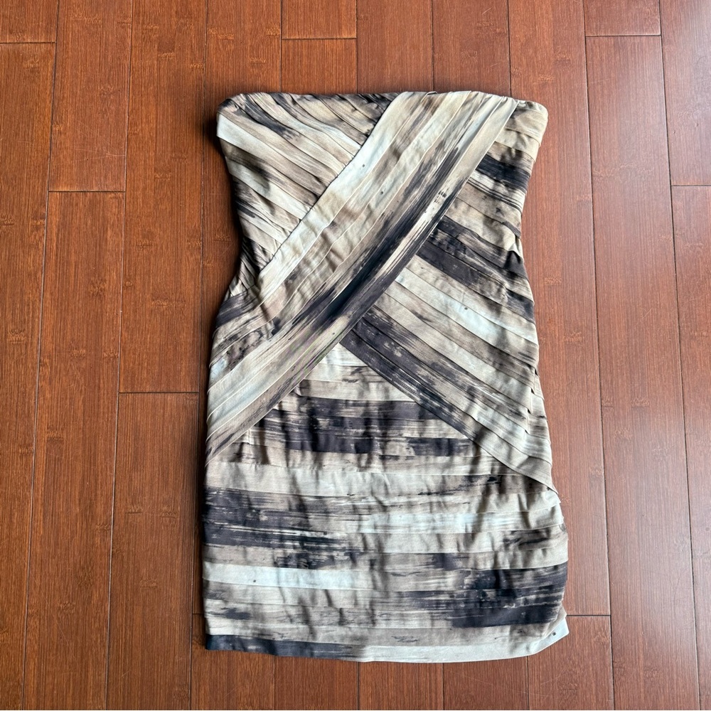 Women’s Guess Strapless Brown and Beige Dress